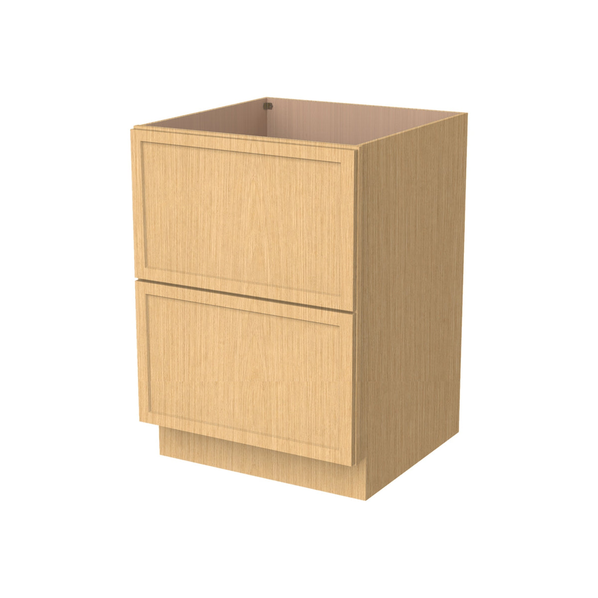 2DB30 Slim Shaker 2-Drawer Base Cabinet 30"Wx34-1/2"Hx24"D