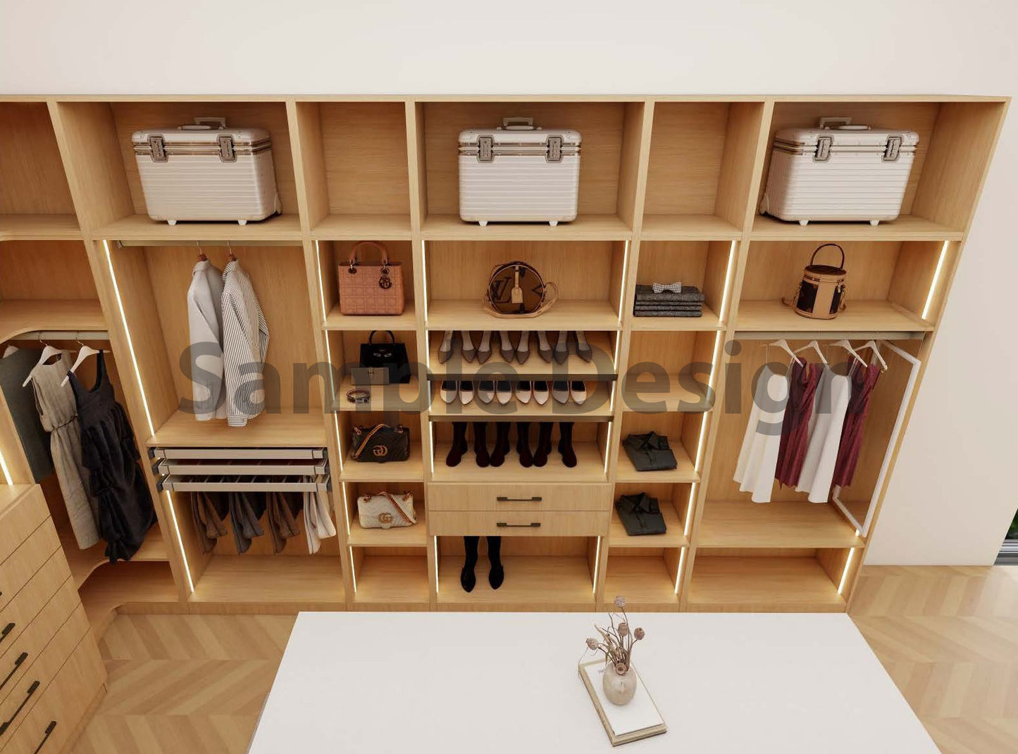 C3084GD Base Closet Glass Door 30"W x 81"H