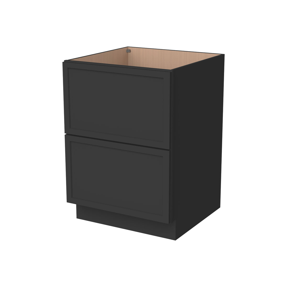 2DB24 Slim Shaker 2-Drawer Base Cabinet 24"Wx34-1/2"Hx24"D