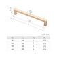 H-21162-160 6-5/16 in.  (H-6003) (160 mm) Center-to-Center Cabinet Modern Square Bar Pull Handle