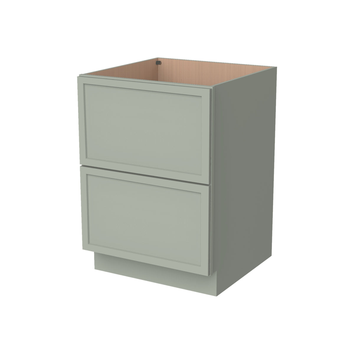2DB30 Slim Shaker 2-Drawer Base Cabinet 30"Wx34-1/2"Hx24"D