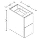 2FVD12 Floating Vanity 2-Drawer Base 12"Wx22"Hx21"D