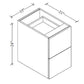 2FVD15 Floating Vanity 2-Drawer Base15"Wx22"Hx21"D