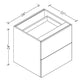 2FVD24 Floating Vanity 2-Drawer Base 24"Wx22"Hx21"D