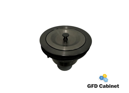 A-D-SS-02 Black Kitchen Basket Strainer with Cover, Fits all 3 1/2 drain opening