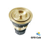 A-D-SS-02 Gold Kitchen Basket Strainer with Cover, Fits all 3 1/2 drain opening