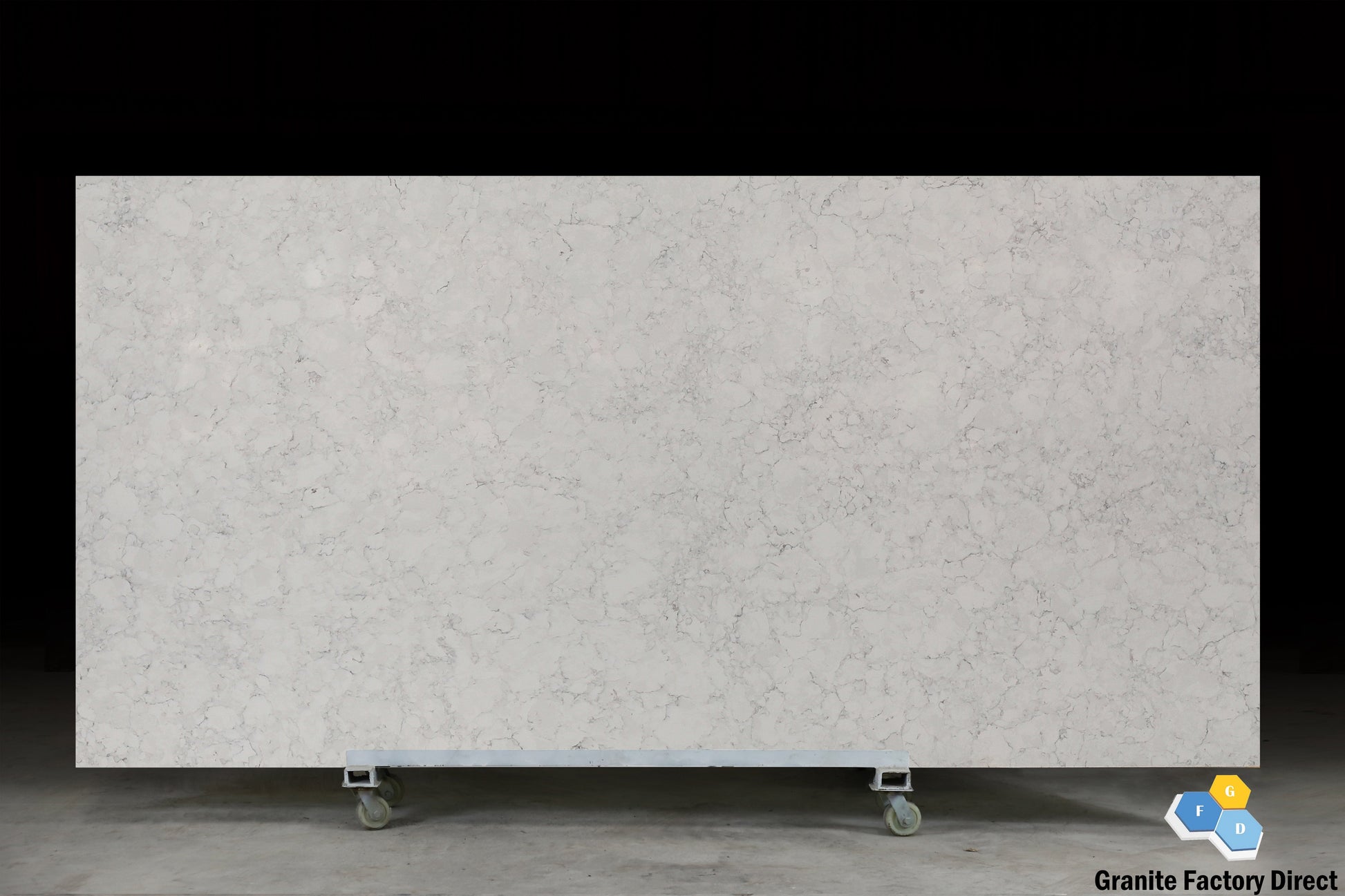 Alaska White Quartz GFD112 Countertop Prefab and Slab for sale