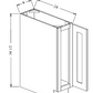 B09 Shaker Base Cabinet 9"Wx34-1/2"Hx24"D