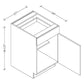 B21 European Base Cabinet 21"Wx34-1/2"Hx24"D
