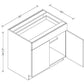 B36 European Base Cabinet 36"Wx34-1/2"Hx24"D