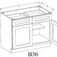 B36 Shaker Base Cabinet 36"Wx34-1/2"Hx24"D