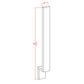 BF3 Shaker Style Cabinet Base Filler 3"Wx34-1/2"H