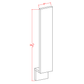 BF6 Shaker Style Cabinet Base Filler 6"Wx34-1/2"H