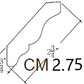 CM2.75 Shaker Style Cabinet Crown Molding 2-3/4"Wx96"Hx3/4"D