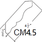 CM4.5 Shaker Style Cabinet Crown Molding 4-1/2"Wx96"Hx3/4"T