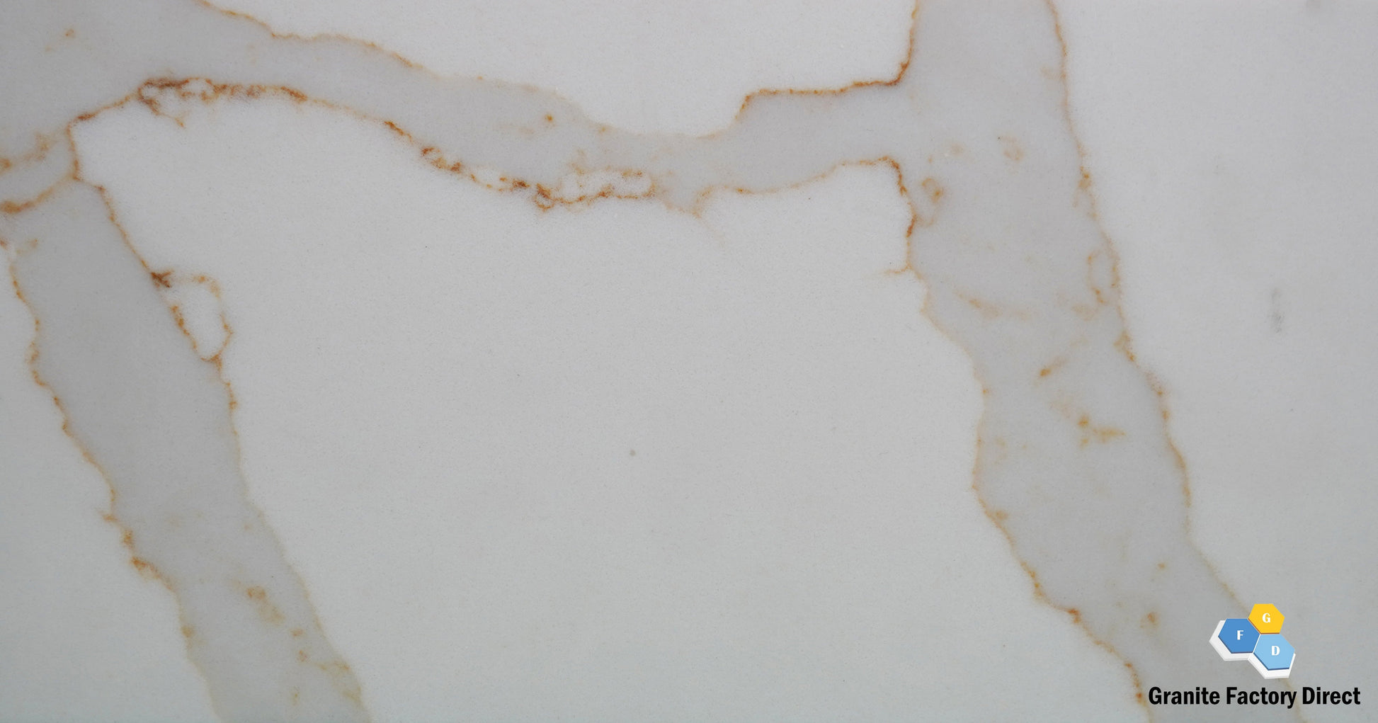 Calacatta Imperial Quartz GFD092 Countertop Prefab and Slab for sale
