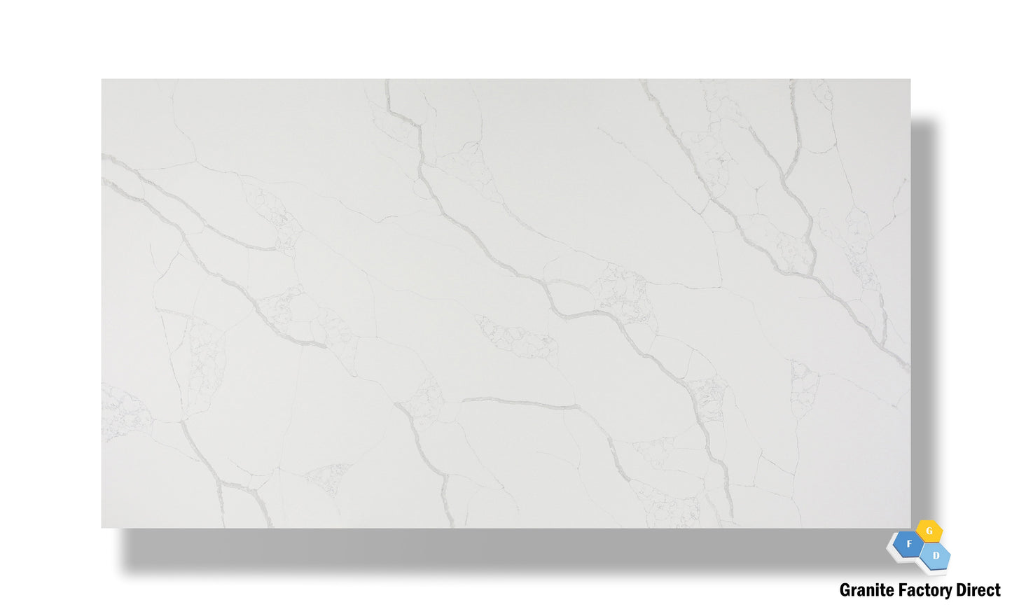 Calacatta Rio Quartz GFD116 Countertop Prefab for sale