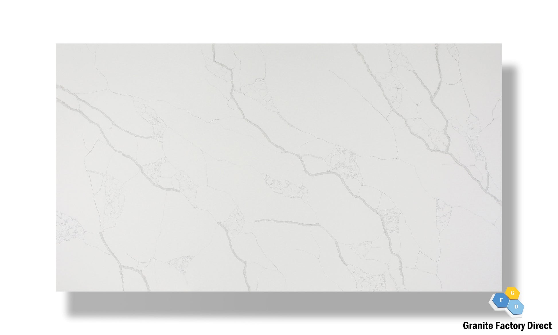 Calacatta Rio Quartz GFD116 Countertop Prefab for sale