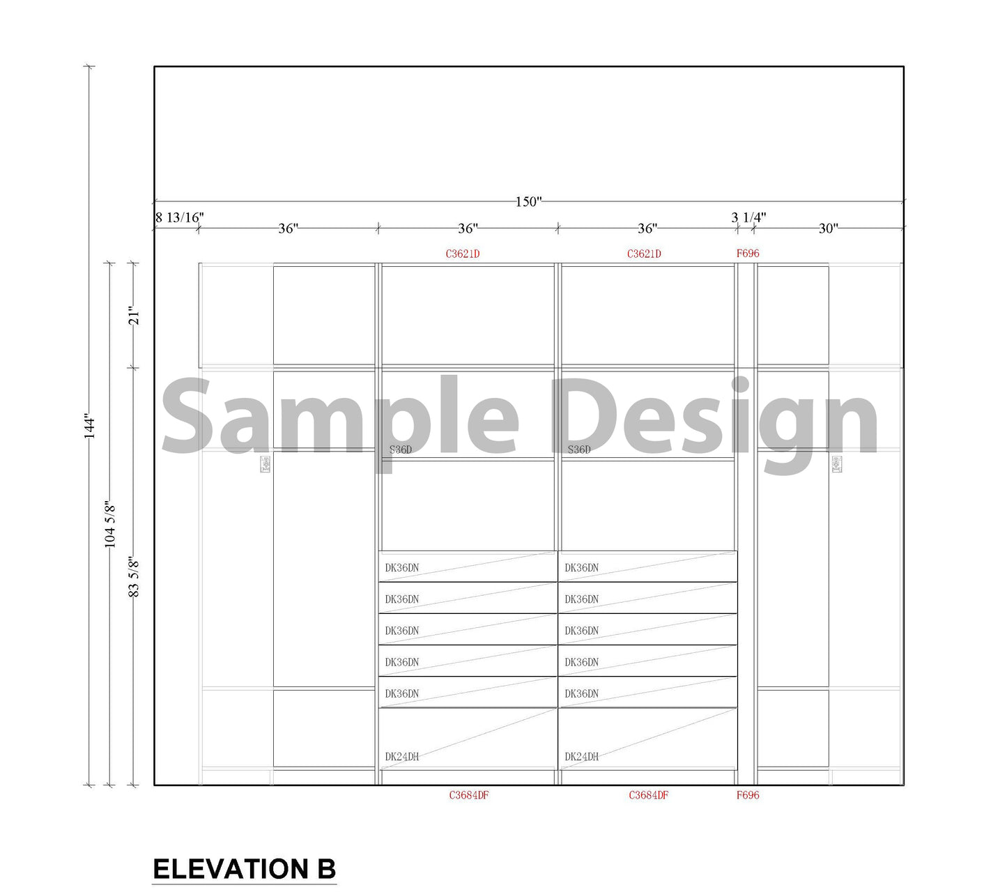 C3021 Stackable Closet