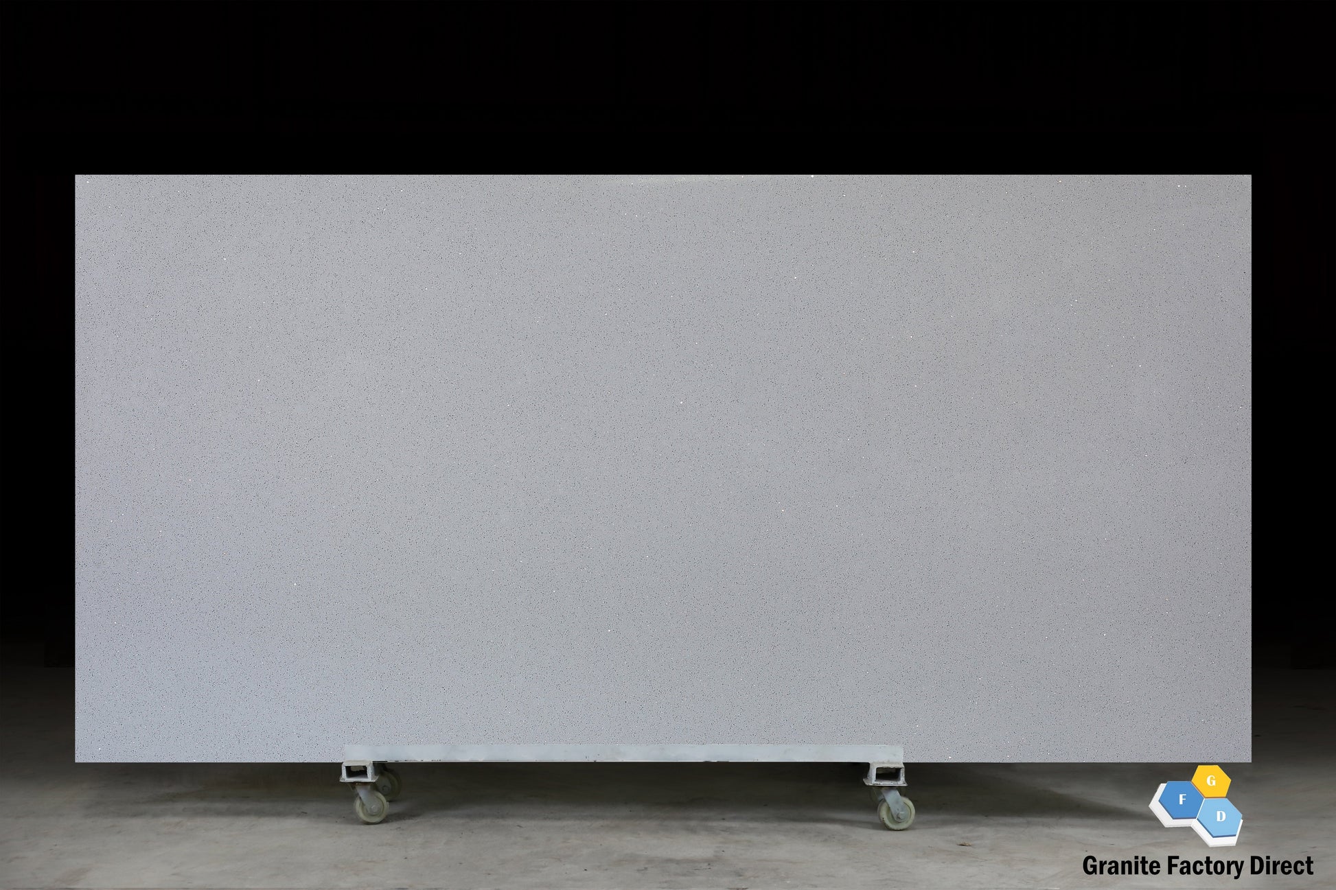 Crystal Grey Light Quartz GFD806 Countertop Prefab and Slab for sale