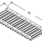 GH30 Shaker Style Wall Glass Rack Holder 28-1/2"Wx10-1/2"Hx2"D