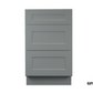 3DB33 Shaker 3-Drawer Base Cabinet 33"Wx34-1/2"Hx24"D