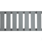 GH36 Shaker Style Wall Glass Rack Holder 34-1/2"Wx10-1/2"Hx2"D