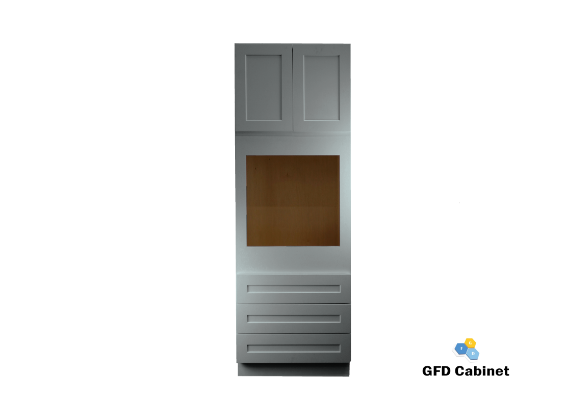 OC3184 Shaker Style Oven Cabinet 31"Wx84"Hx24"D 2 Door 3 Drawers