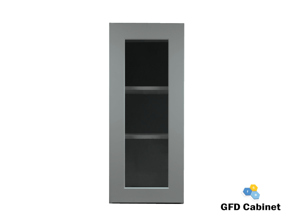 W2142GD Shaker Style Wall Cabinet With Glass Door 21"Wx42"Hx12"D