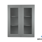 W3036GD Shaker Style Wall Cabinet With Glass Door 30"Wx36"Hx12"D