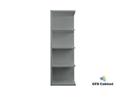 WES0930 Shaker Style Wall Cabinet Wall End Shelf 9"Wx30"Hx12"D