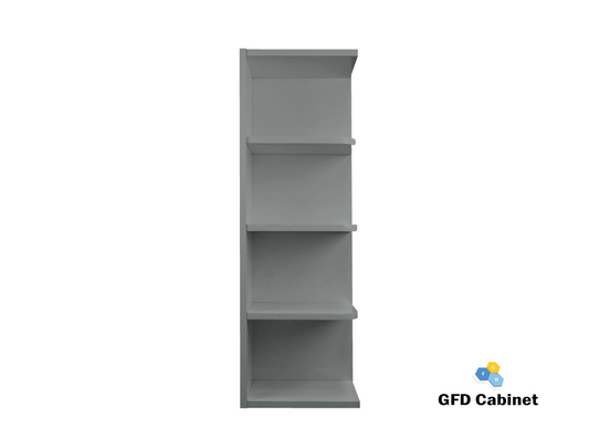 WES0930 Shaker Style Wall Cabinet Wall End Shelf 9"Wx30"Hx12"D