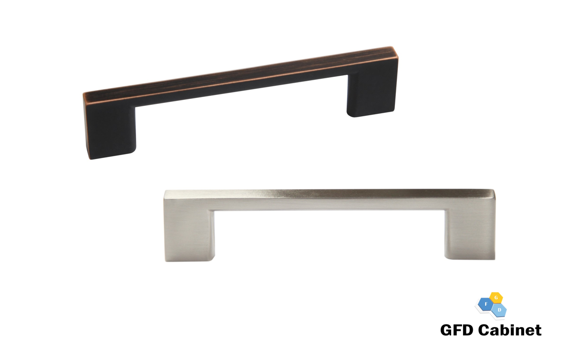H-1165-128 5-1/16 in. (128 mm) Center-to-Center Cabinet Thin Square Pull Handle