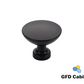 H-1890-K Mushroom Cabinet Knob Matt Black