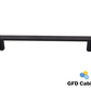 H-2042A-128 5-1/16 in. (128 mm) Center-to-Center Cabinet Stratford Square Pull Handle Matt Black
