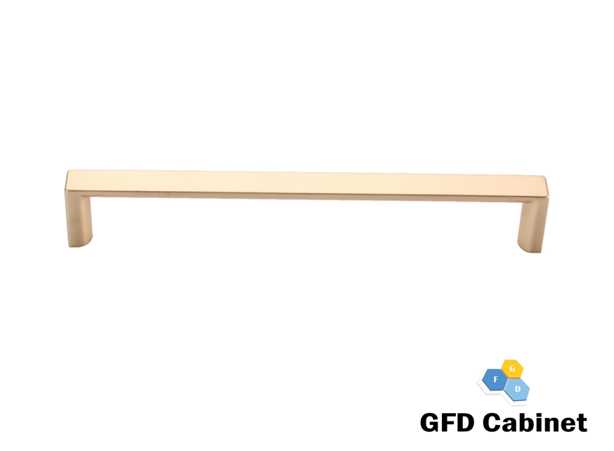 H-2042A-160 6-5/16 in. (160 mm) Center-to-Center Cabinet Stratford Square Pull Handle Brushed Brass
