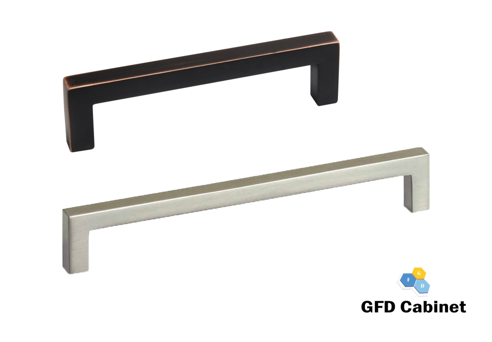 H-21162-96 3-3/4 in. (96 mm) Center-to-Center Cabinet Modern Square Bar Pull Handle