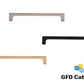 H-3307-160 6-5/16 in. (160 mm) Center-to-Center Cabinet Thin Square Pull Handle