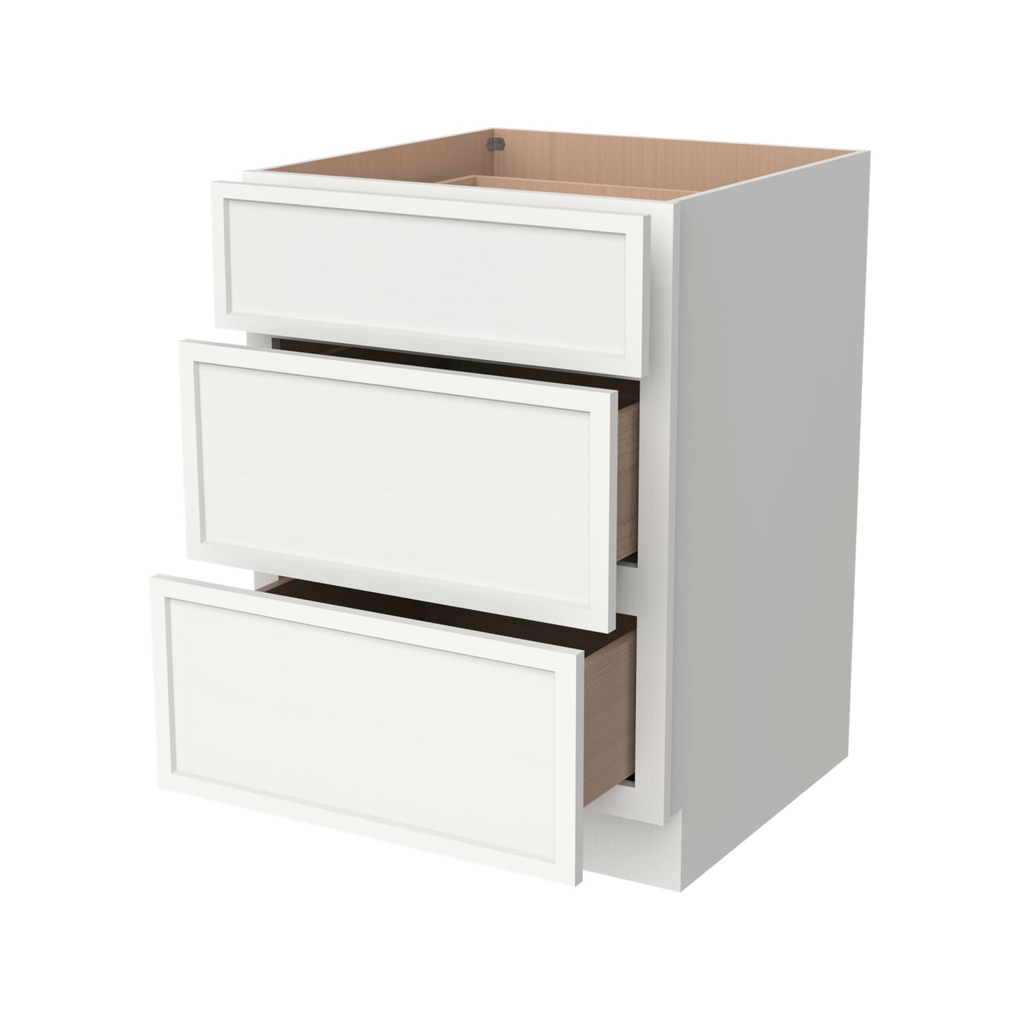 VDB1221 Vanity 3-Drawer Base 12"Wx34-1/2"Hx21"D