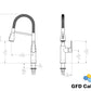 F-KF-N88518N1-BN Kitchen Single Handle Pull Out Sprayer Faucet