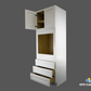 OC3196 Shaker Style Oven Cabinet 31"Wx96"Hx24"D 2 Doors 3 Drawers