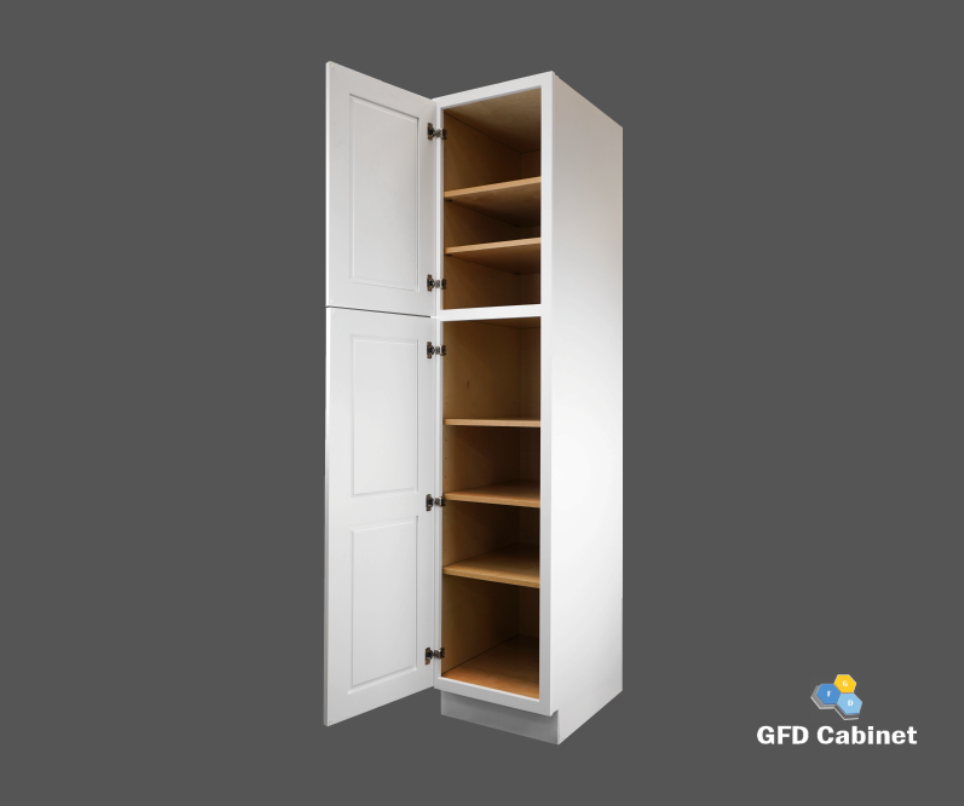 PC1884 Shaker Style Wall Pantry Cabinet 18"Wx84"Hx24"D