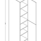 PC1896 Frameless Wall Pantry 18"Wx96"Hx24"D