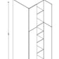 PC2484 Frameless Wall Pantry 24"Wx84"Hx24"D