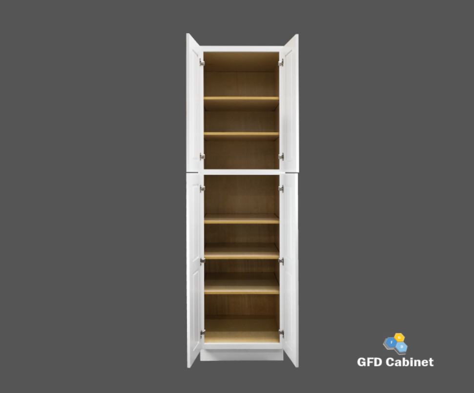 PC2484 Shaker Style Wall Pantry Cabinet 24"Wx84"Hx24"D