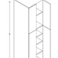 PC2490 Frameless Wall Pantry 24"Wx90"Hx24"D