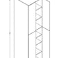 PC2496 Frameless Wall Pantry 24"Wx96"Hx24"D