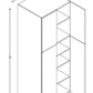 PC3084 Frameless Wall Pantry 30"Wx84"Hx24"D