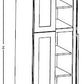 PC3084 Shaker Style Wall Pantry Cabinet 30"Wx84"Hx24"D