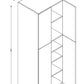PC3090 Frameless Wall Pantry 30"Wx90"Hx24"D